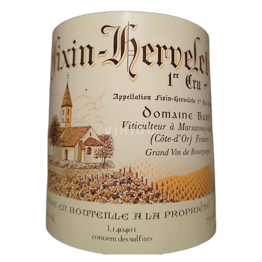 Bourgogne Fixin Premier Cru BART Kervelets 2014