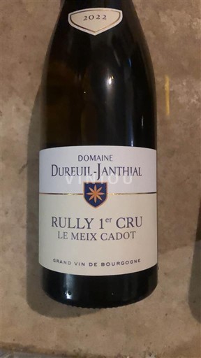 Burgundsko Rully Premier Cru Domaine Dureuil Janthial Le Meix Cadot 2022