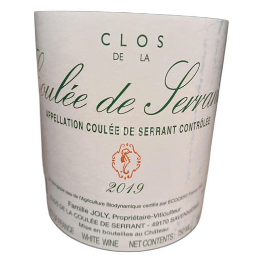 Thung lũng sông Loire Savennières-coulée-de-serrant Domaine N Joly 2019