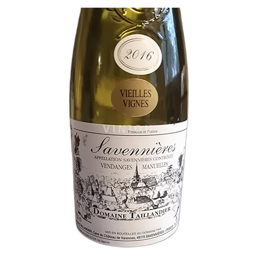 Dolina Loare Savennières Domaine Taillandier Vieilles Vignes 2016