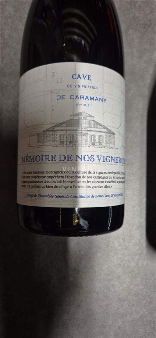 Roussillon Côtes-du-Roussillon Cave de Caramany Mémoire de nos Vignerons 2021