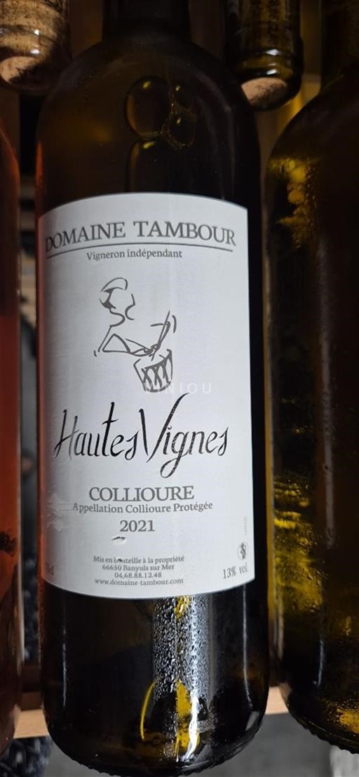 Roussillon Collioure Domaine Tambour Hautes Vignes 2021