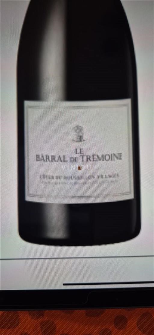 Roussillon Côtes-du-Roussillon Trémoine Barral 2022