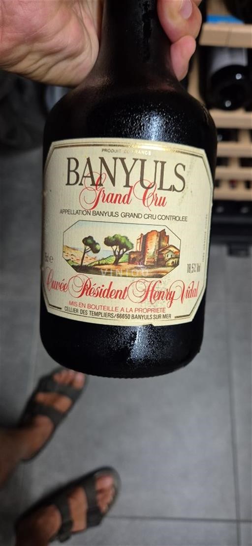 Roussillon Banyuls Grand Cru Cellier des Templiers Président Henry Vidal 2000