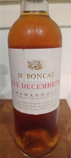 Friuli-Venezia Giulia Ramandolo Il Roncat Uve Decembrine 2011