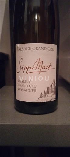 Alsace Riesling Grand Cru Sipp Mack Rosacker 2017
