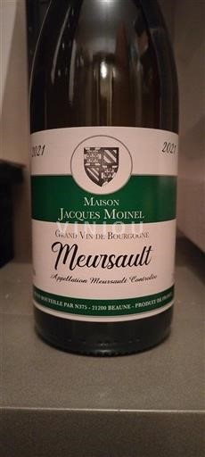 Burgundi Meursault Maison Jacques Moinel 2021