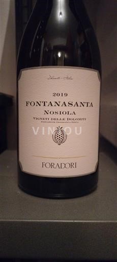 Tridentsko-Horní Adiže Vigneti delle Dolomiti Foradori Fontanasanta Nosiola 2019