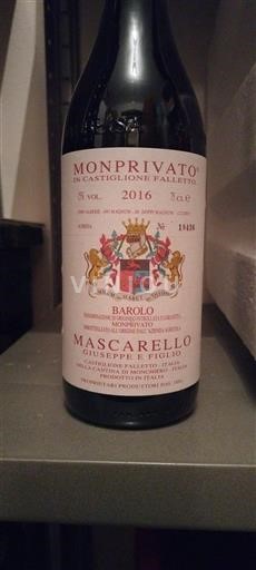 Piëmont Barolo Giuseppe Mascarello e Figlio Monprivato 2016