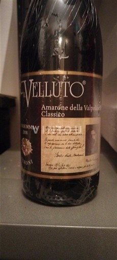 Vêneto Valpolicella Meroni Amarone Il Velluto 2008