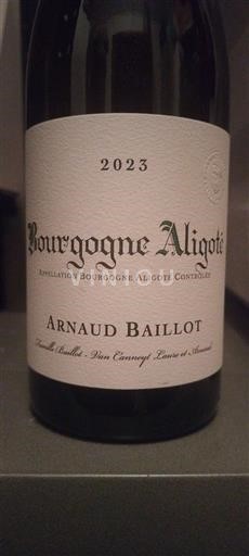 Burgund Bourgogne Aligoté Arnaud Baillot 2023