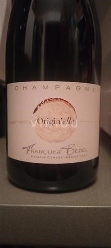 Champagne Sâm-panh Françoise Bedel Origin'elle 2016