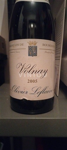 Burgundy Volnay Olivier Leflaive 2005
