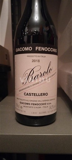 Piedmont Wines Barolo Giacomo Fenocchio Castellero 2018