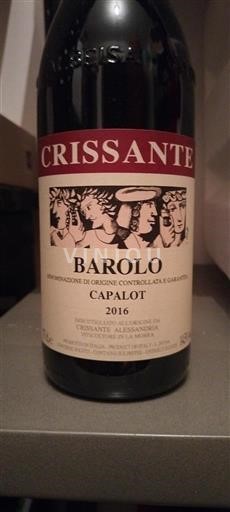 Piëmont Barolo Crissante Alessandria Capalot 2016