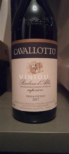 Piemonte Barbera d'Alba Cavallotto Vigna Cuculo 2017