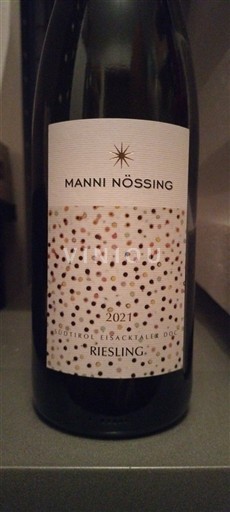 Trentino-Južna Tirolska Alto Adiže Dolina Isarco Manni Nössing Riesling 2021