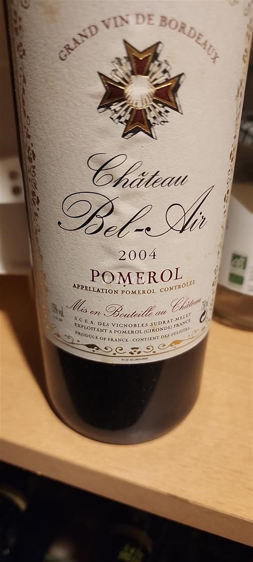 Bordeaux Pomerol Château Bel-Air 2004