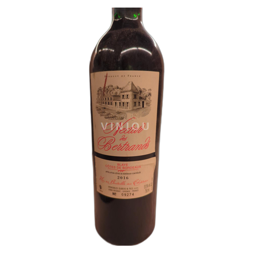 Bordeaux Blaye-Côtes-de-Bordeaux Château les Bertrands Nectar 2016