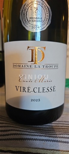 Burgundy Viré-clessé Premier Cru Domaine La Troupe Marie 2023