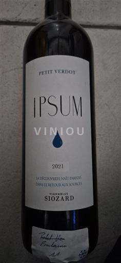 Bordeaux Vignobles Siozard Ipsum Petit Verdot 2021
