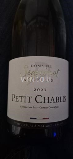 Burgundsko Petit-chablis Domaine Séguinot & Filles 2023