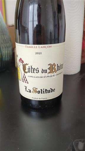 Valle del Ródano Côtes del Ródano Domaine La Solitude 2021