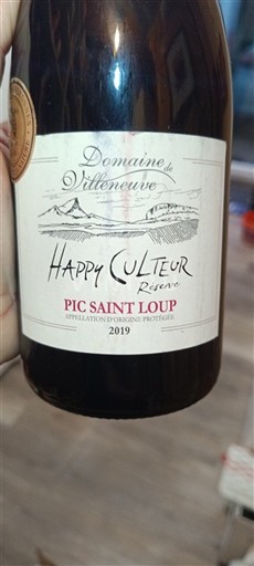 Languedoc Pic-saint-loup Domaine Villeneuve Happy Culteur Réserve 2019
