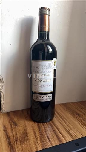 Bordeaux Bordeaux supérieur Château Au Vignoble Révélations d'Hubert de Boüard 2020
