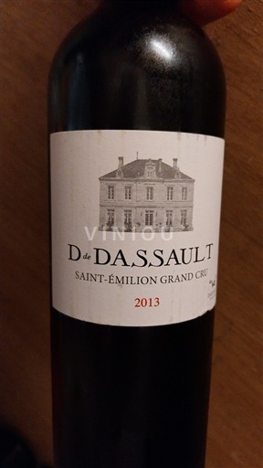 Bordéus Saint-Émilion Grand Cru Grand Cru Château Dassault D de Dassault 2013