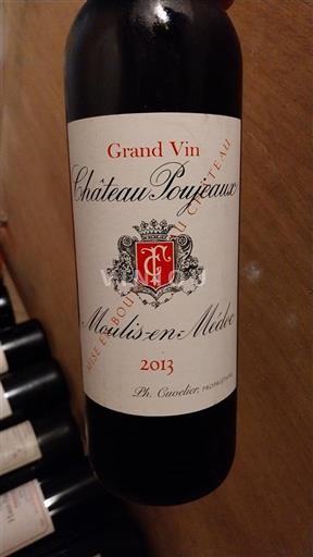 Bordeaux Moulis-en-Médoc Château Poujeaux Grand Vin 2013