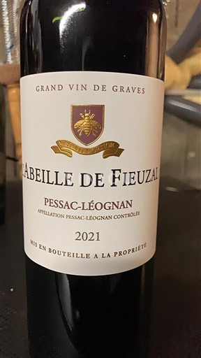 Bordeaux Pessac-Léognan L'Abeille de Fieuzal 2021