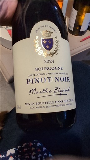 Bourgogne Marthe Sigand Pinot noir 2024