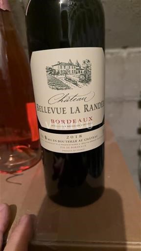 Bordeaux Château Bellevue La Randée 2018