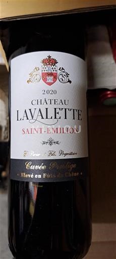 Bordéus Saint-Émilion Château Lavalette Prestige 2020
