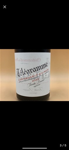 Rhône-dalen Châteauneuf-du-Pape Vieux télégraphe Télégramme 2019