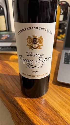 Bordeaux Saint-Émilion Grand Cru Premier Grand Cru Classé Château Beau-Séjour Bécot 2020