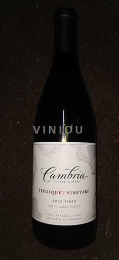 Vùng trồng nho được cấp phép California Thung lũng Santa Maria Cambria Tepusquet Vineyard 2022