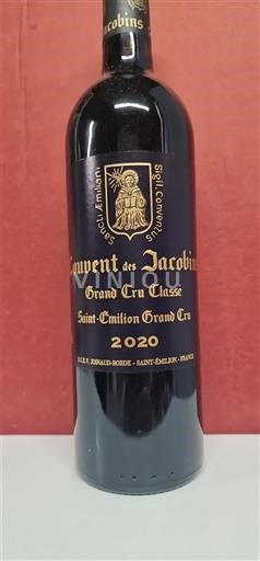 Bordeaux Saint-Émilion Grand Cru Grand Cru Classé Couvent des Jacobins 2020