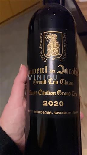 Burdeos Saint-Émilion Gran Cru Grand Cru Classé Couvent des Jacobins 2020