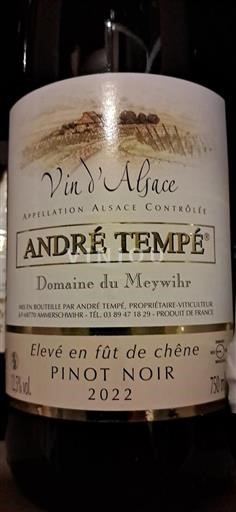 Elsass André Tempé 2022