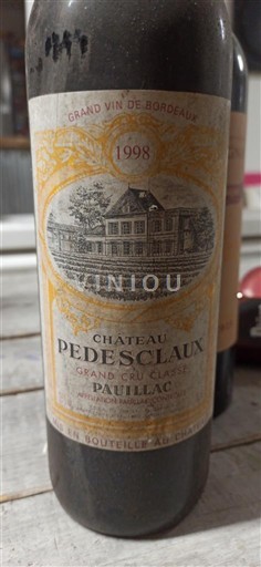 Bordeaux Pauillac Grand Cru Château Pedesclaux 1998