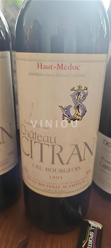 Bordeaux Haut-Médoc Cru Bourgeois Citran 1995
