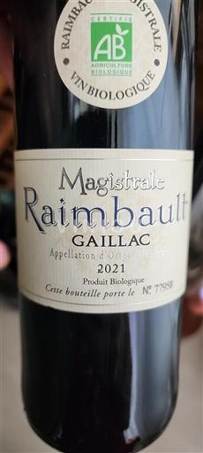 Sudoeste Gaillac Domaine Raimbault Magistrale 2021