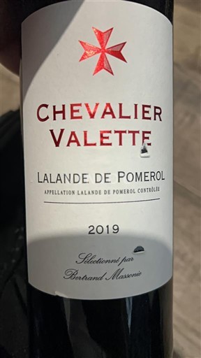 Bordeaux Lalande-de-Pomerol Chevalier Valette 2019