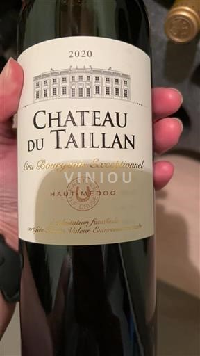 Bordeaux Haut-Médoc Cru Bourgeois Exceptionnel Château TAILLAN 2020