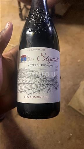 Valle del Ródano Côtes del Ródano Pueblos Séguret Les Aumôniers 2022