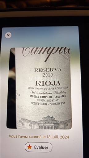 La Rioja Rioja Bodegas Campillo Reserva 2019