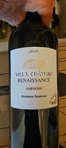 Bordeaux Bordeaux Supérieur Château Vieux Renaissance Amphore 2022