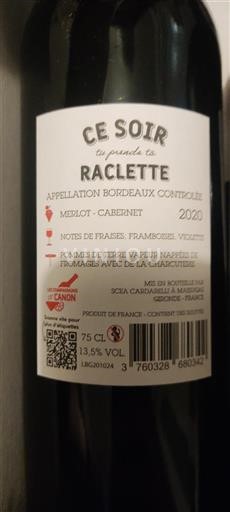 Bordeaux Les Compagnons du Canon Ce Soir tu prends ta Raclette 2020